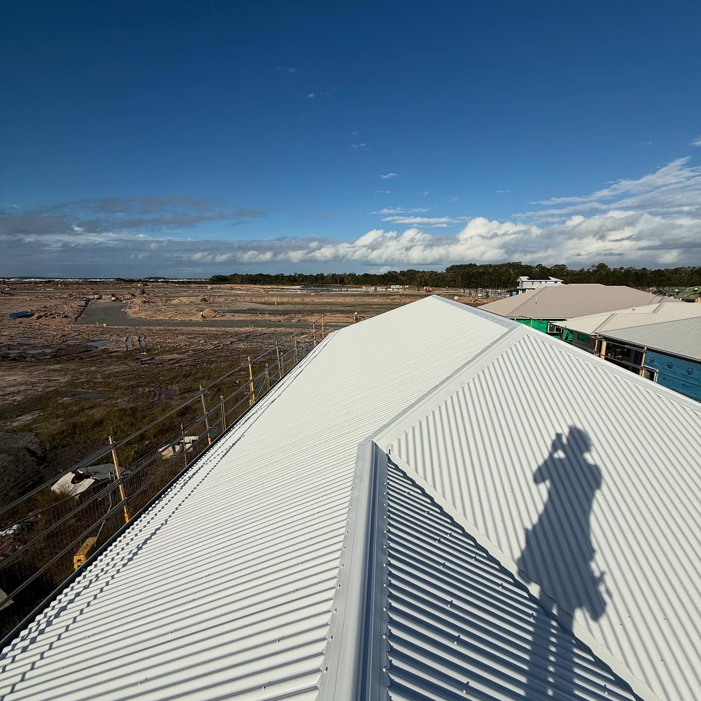 Australian tile roof at golden hour